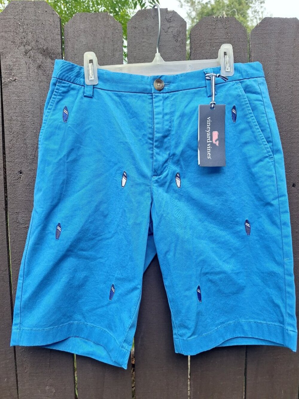 Vineyard Vines Boy’s Walking Shorts 16 Surfboards Ocean Sky NWT